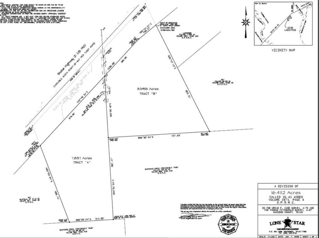 🏡 North Zulch Land for Sale – 8.5955 Acres (Tract B) - Land in Houston - Imagem 3 of 3