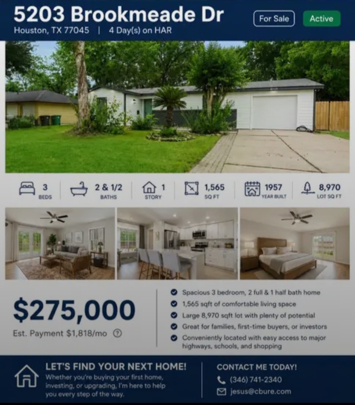 House for sale in Brookmeade Dr, Houston, TX in Houston — Houses