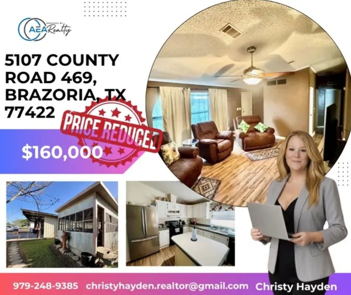 PRICE REDUCED TO ONLY $160,000 -TEXAS COUNTRY LIVING WITH RIVER VIEWS! 🌿🏡 - Houses in Brazoria - Image 10 of 10