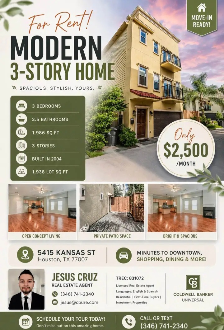 Ready for move in for rent in houston in Houston — Houses