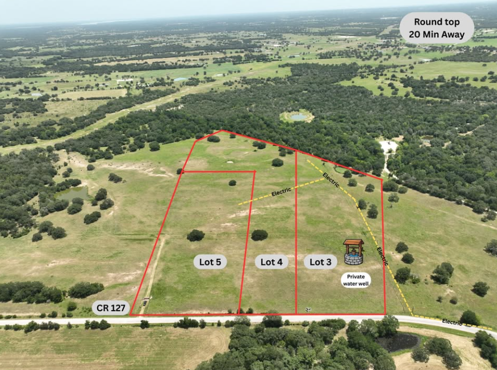 🌾 Flat Creek Ranch – 10 Acres Near Round Top, TX 🌾 in Austin — Land